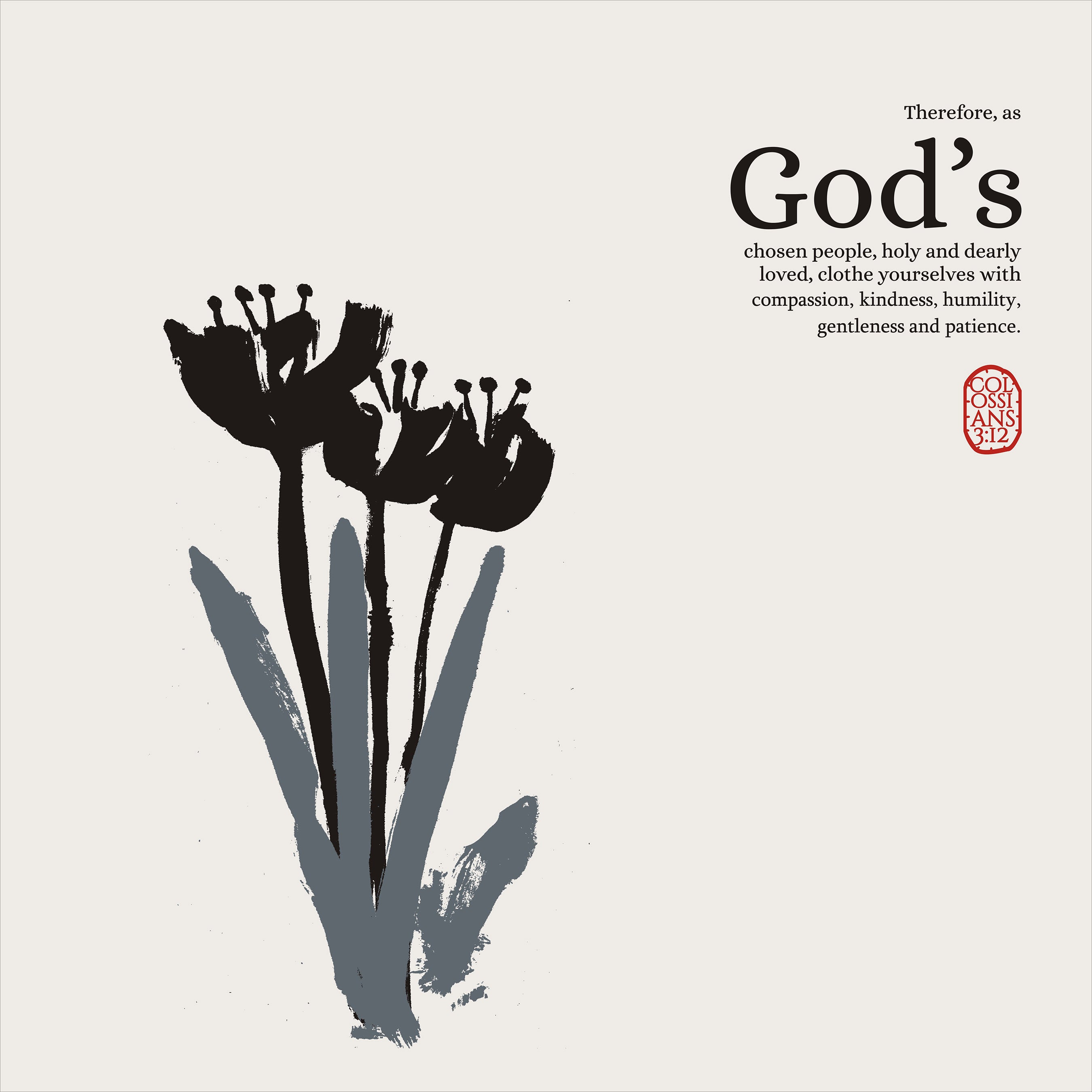 Clothe Yourselves – Colossians 3:12 Wall Art