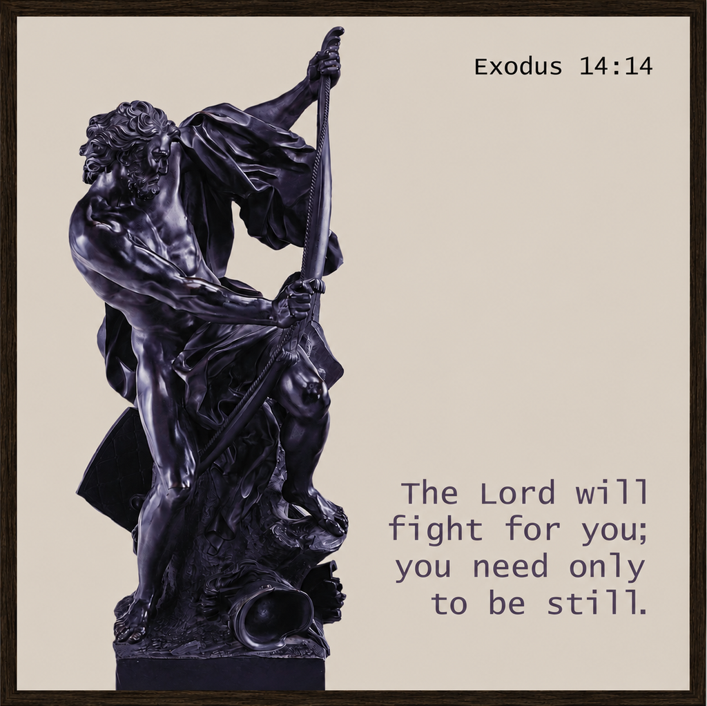 The Lord Will Fight for You – Exodus 14:14 Wall Art
